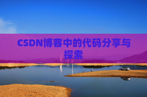 CSDN博客中的代码分享与探索